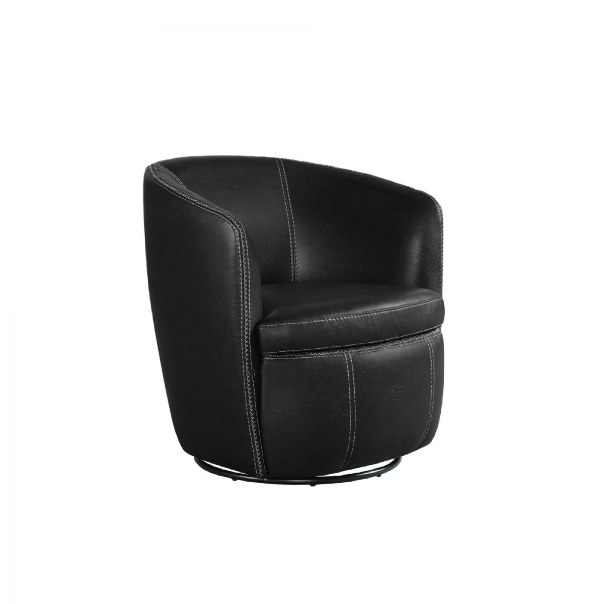 Vito Black Swivel Chair