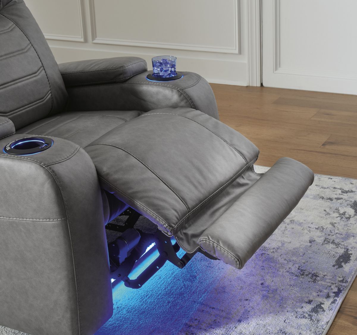 Schooner Rocks Slate Power Recliner - Recliners | Furniture Deals Online