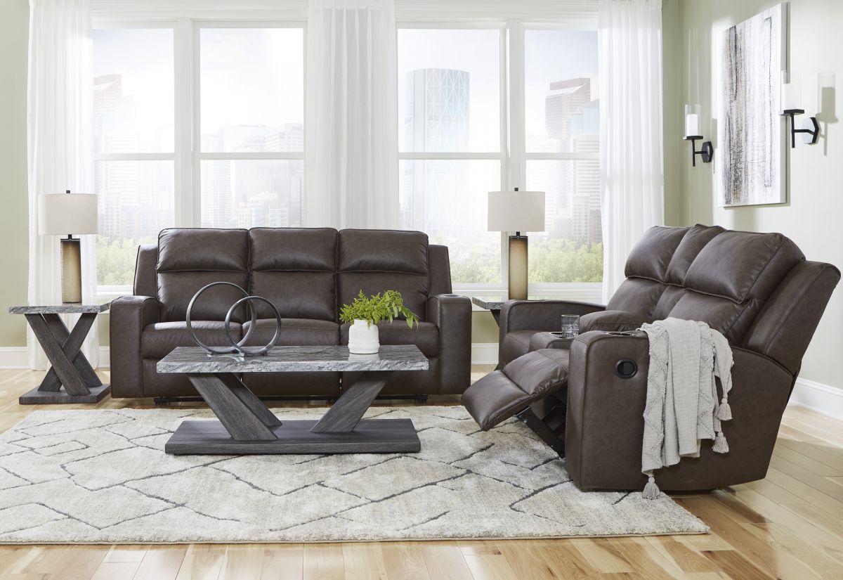 Lavenhorne Umber 2-Piece Reclining Living Room Set