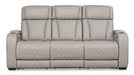 Picture of Boyington Gray Leather Power Sofa