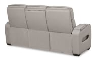 Picture of Boyington Gray Leather Power Sofa