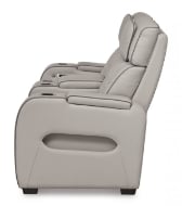 Picture of Boyington Gray Leather Power Loveseat