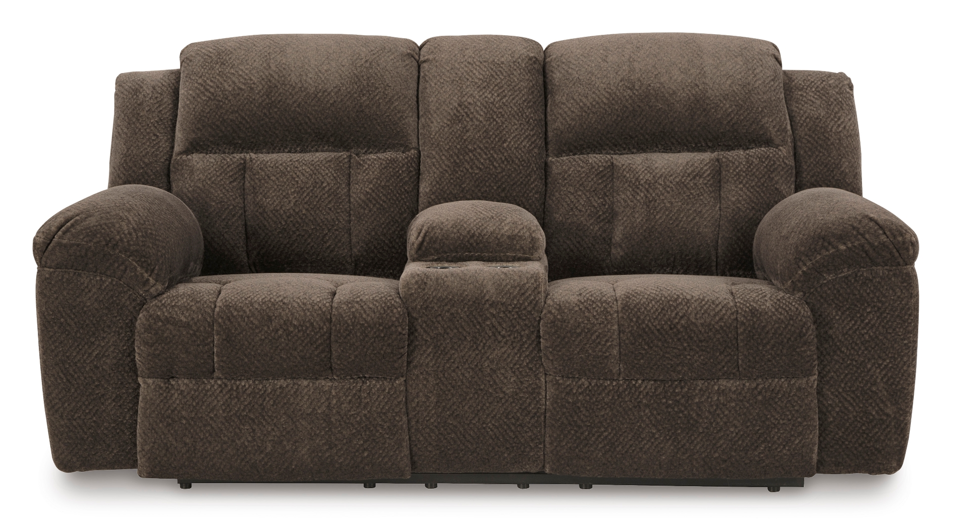 Frohn Chocolate Reclining Loveseat