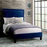 Picture of Ericson Navy Queen Upholstered Bed