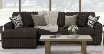 Picture of Midnight Chocolate 2-Piece Left Arm Facing Sectional