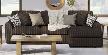 Picture of Midnight Chocolate 2-Piece Right Arm Facing Sectional