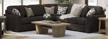 Picture of Midnight Chocolate 3-Piece Sectional