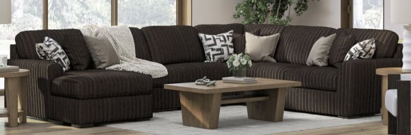 Picture of Midnight Chocolate 4-Piece Left Arm Facing Sectional