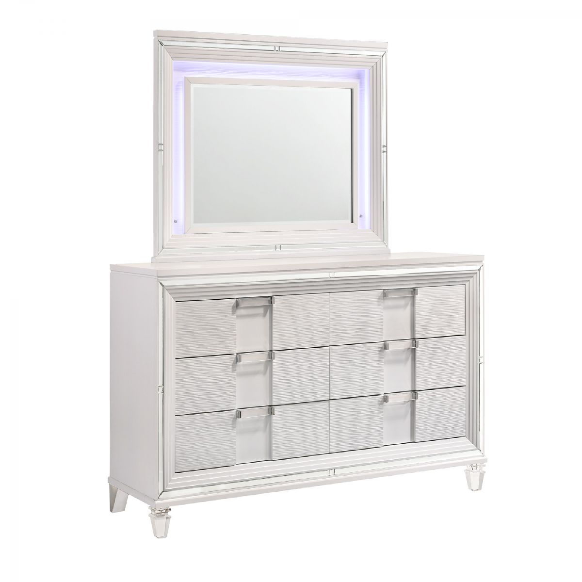 Twenty Nine White Dresser & Mirror
