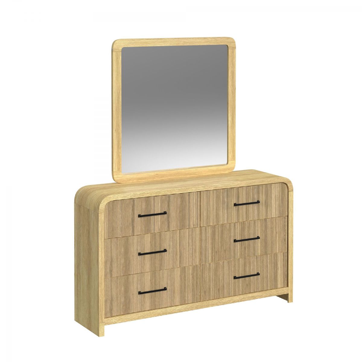 Ridgemont Natural Dresser & Mirror