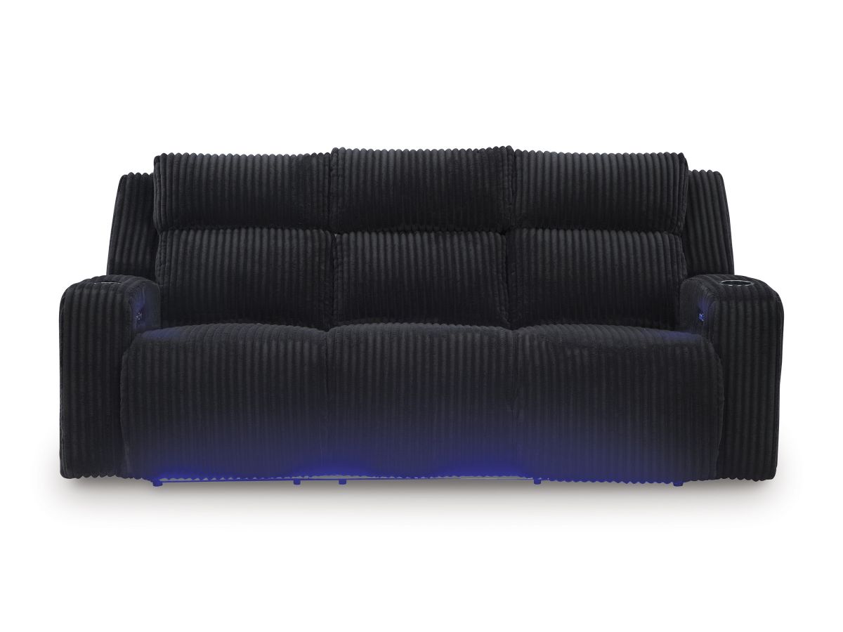 TwinBrooke Black Power Reclining Sofa