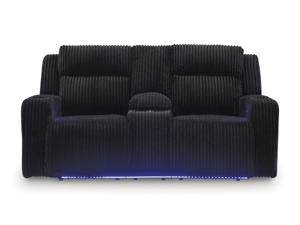 Picture of TwinBrooke Black Power Reclining Loveseat