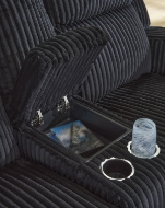 Picture of TwinBrooke Black Power Reclining Loveseat