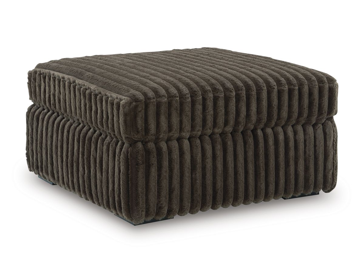 Midnight Chocolate Oversized Accent Ottoman