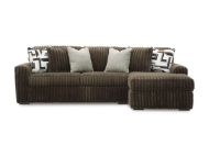 Picture of Midnight Chocolate 2-Piece Right Arm Facing Sectional
