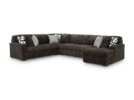 Picture of Midnight Chocolate 4-Piece Right Arm Facing Sectional