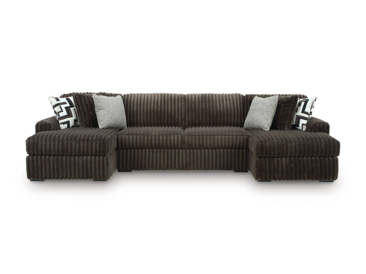 Midnight Chocolate 3-Piece Sectional