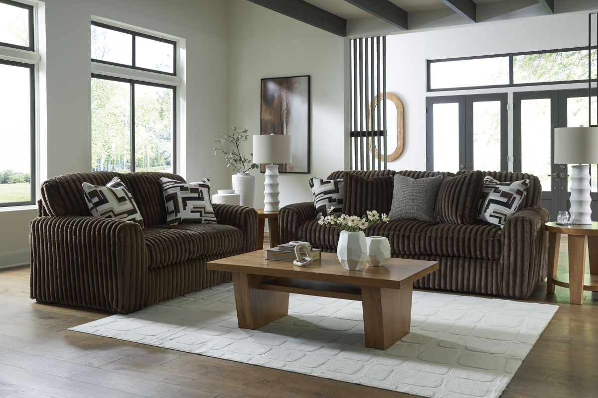 Midnight Chocolate 2-Piece Living Room Set
