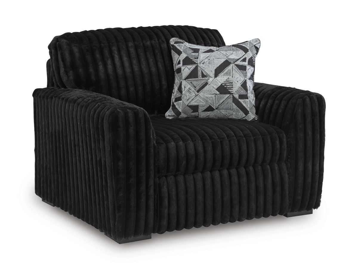 Midnight Onyx Chair & 1/2