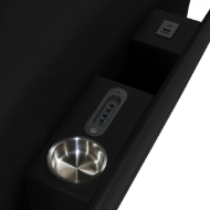 Picture of Euphora Leather Power Glider Recliner w/ Heat & Massage