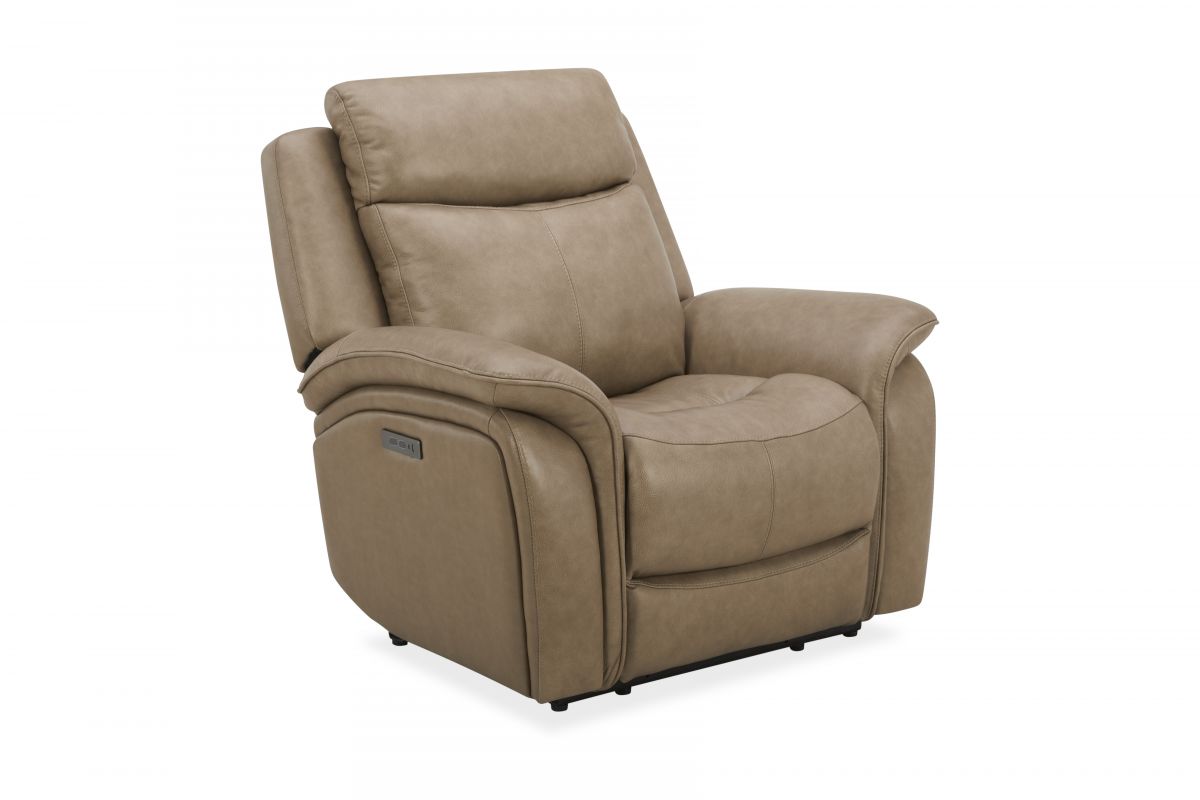 Grant Sand Leather Power Glider Recliner