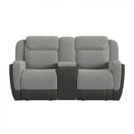 Picture of Hornet Grey Glider Reclining Loveseat