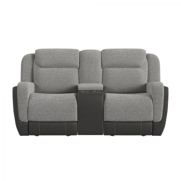 Picture of Hornet Grey Glider Reclining Loveseat