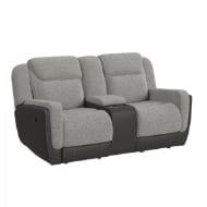 Picture of Hornet Grey Glider Reclining Loveseat
