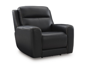 Picture of Bailey Onyx Leather Power Recliner