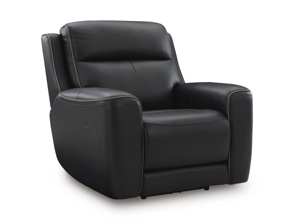 Picture of Bailey Onyx Leather Power Recliner