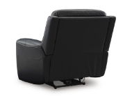Picture of Bailey Onyx Leather Power Recliner