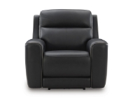 Picture of Bailey Onyx Leather Power Recliner