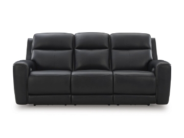 Picture of Bailey Onyx Leather Power Sofa