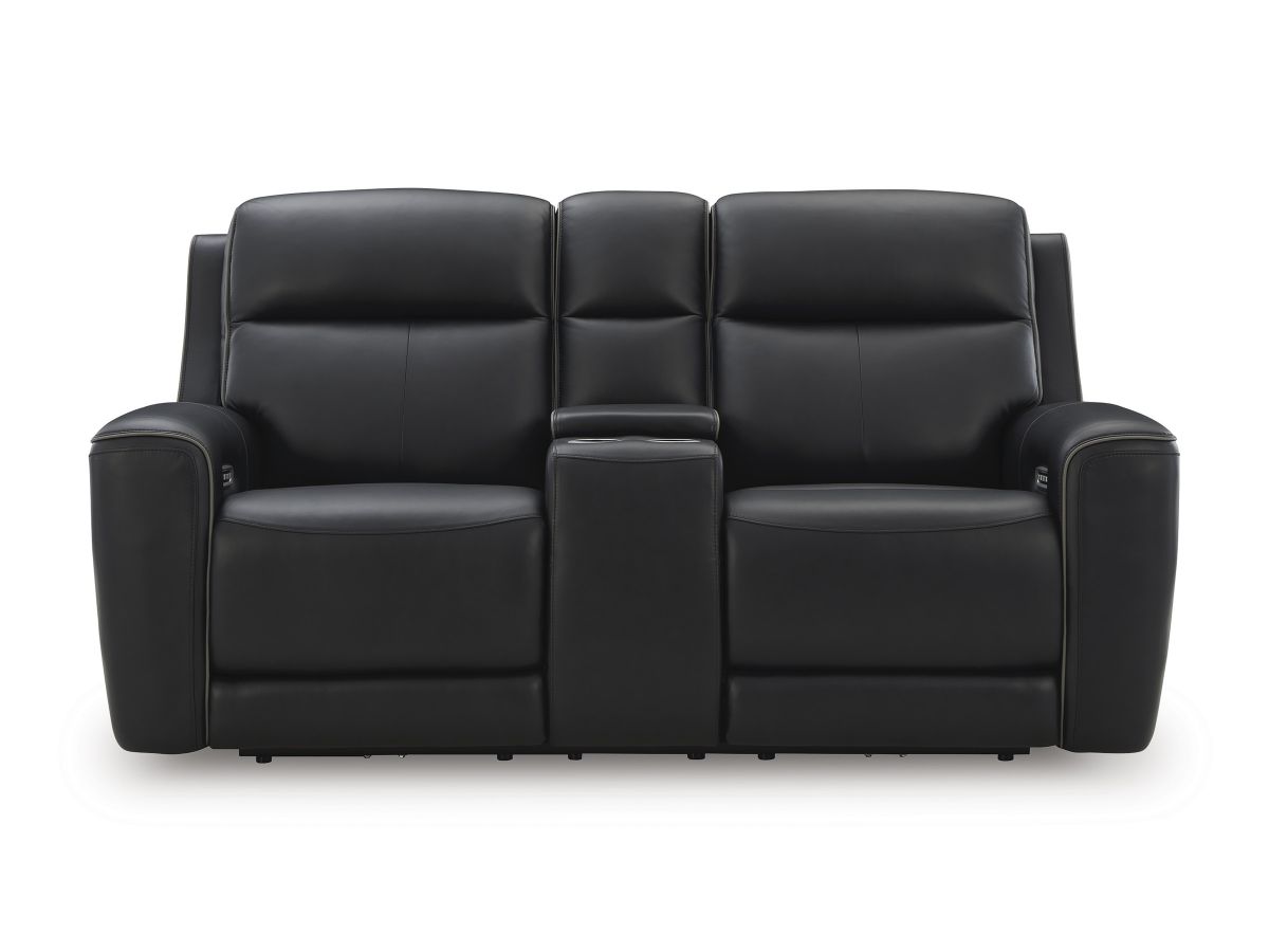 Bailey Leather Power Loveseat
