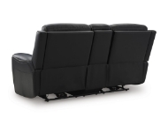 Picture of Bailey Onyx Leather Power Loveseat
