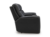 Picture of Bailey Onyx Leather Power Loveseat
