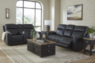 Picture of Bailey Onyx Leather 2-Piece Power Living Room Set