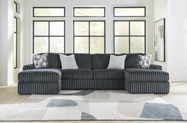 Picture of Midnight Gunmetal 3-Piece Sectional