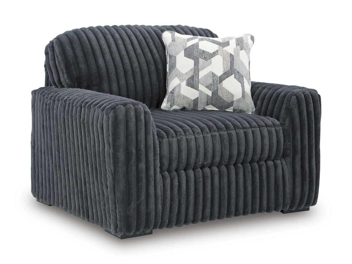 Midnight Gunmetal Chair & 1/2