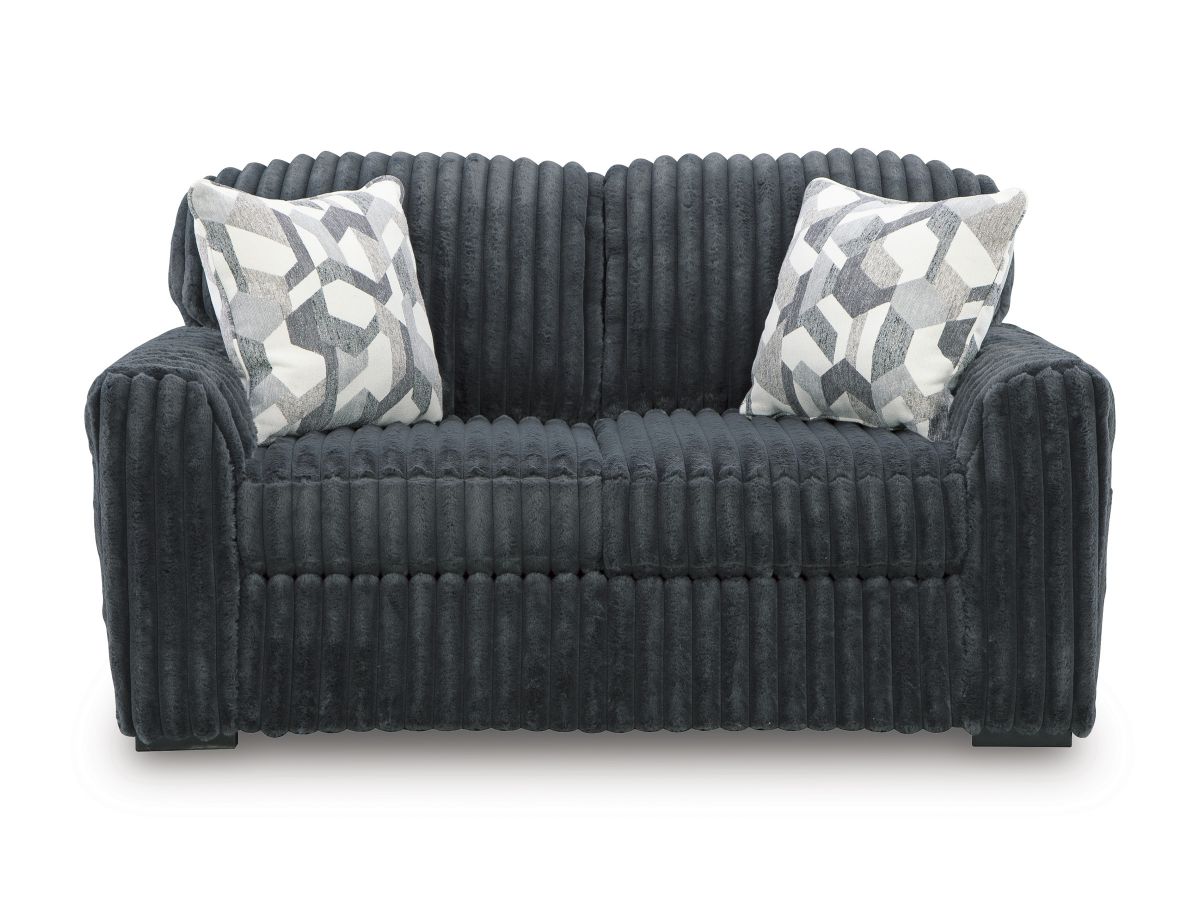 Midnight Gunmetal Loveseat