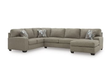 Picture of Wilshire Tan 3-Piece Right Arm Facing Sectional