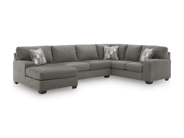 Picture of Wilshire Grey 3-Piece Left Arm Facing Sectional