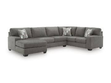 Picture of Wilshire Grey 3-Piece Left Arm Facing Sleeper Sectional