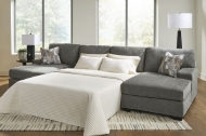 Picture of Wilshire Grey 3-Piece Left Arm Facing Sleeper Sectional