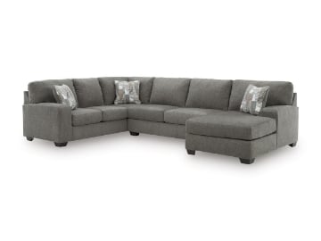 Picture of Wilshire Grey 3-Piece Right Arm Facing Sleeper Sectional