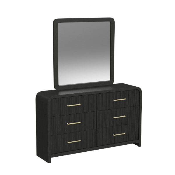 Picture of Ridgemont Black Dresser & Mirror