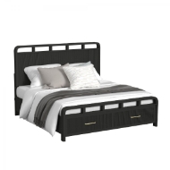 Picture of Ridgemont Black King Storage Bed