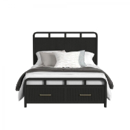 Picture of Ridgemont Black Queen Storage Bed