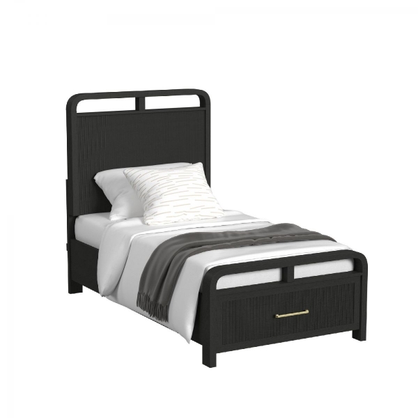 Picture of Ridgemont Black Twin Storage Bed