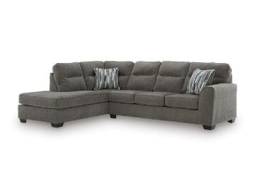 Picture of Parker Graphite 2-Piece Left Arm Facing Sectional
